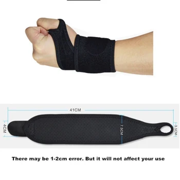 Verstelbare Polsband Ondersteuning Joint Brace Omkeerbaar Sport Professionele Training Hand Voor Gewichtheffen Badminton Tennis