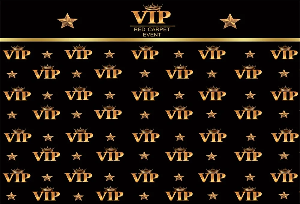 

Laeacco Crowns VIP Pattern Photocall Scene Portrait Photography Backgrounds Customized Photographic Backdrops For Photo Studio