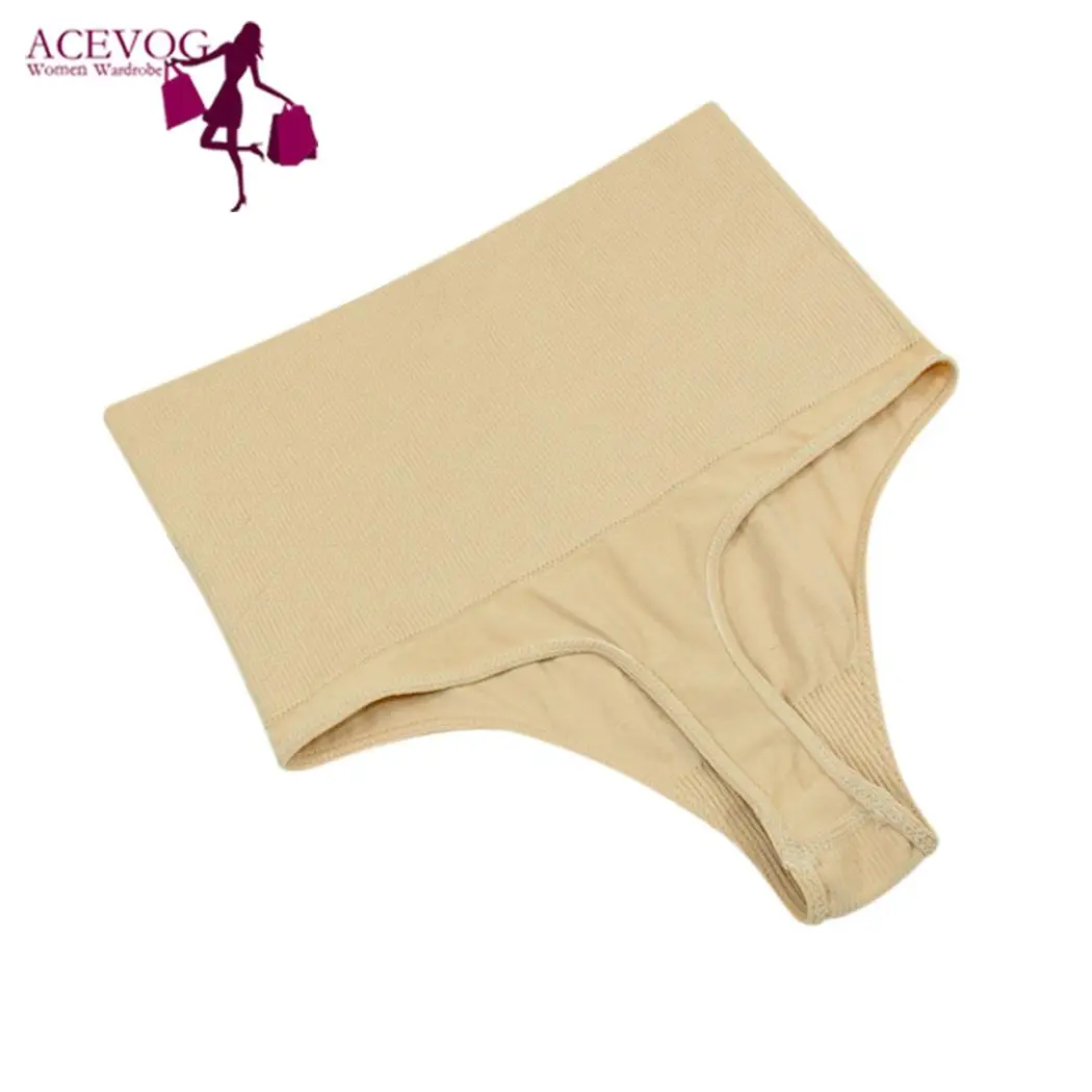 

2019 Seamless Body hip Sexy Panties High waist pants sexy triangle thong panties Abdomen Slim Breathable Underwear Women