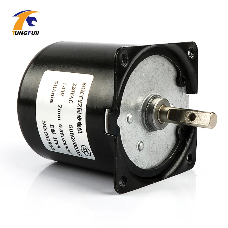 Motor da Engrenagem Micro 60 Ktyz 50 hz Ímã Permanente Síncrono Baixa Velocidade 2.5 5 10 15 20 30 80 110 Rpm 220 v ac 14 w Mod. 312826