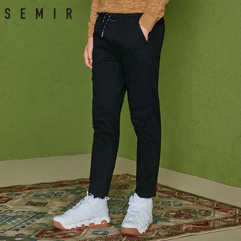 Semir 2018 Весна Новые поступления мужские тонкие отверстия эластичные