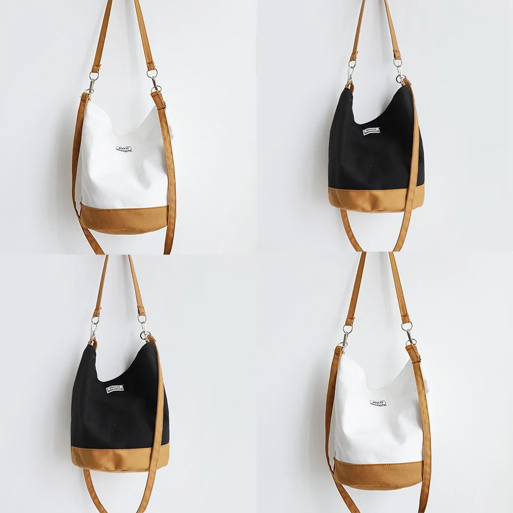 

Small Beach Messenger Bag Set New Fashion Canvas Bag Female Shoulder Bag Literary Wind Cloth Bag Bucket Bag сумки женские#74P