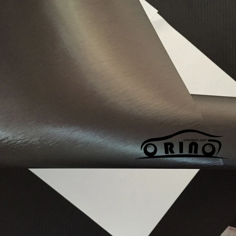 Темно-серая металлическая щетка алюминиевая хромированная виниловая пленка наклейка покрытие на автомобиль клейкая матовая мотоциклетная Автомобильная обёрточная наклейка