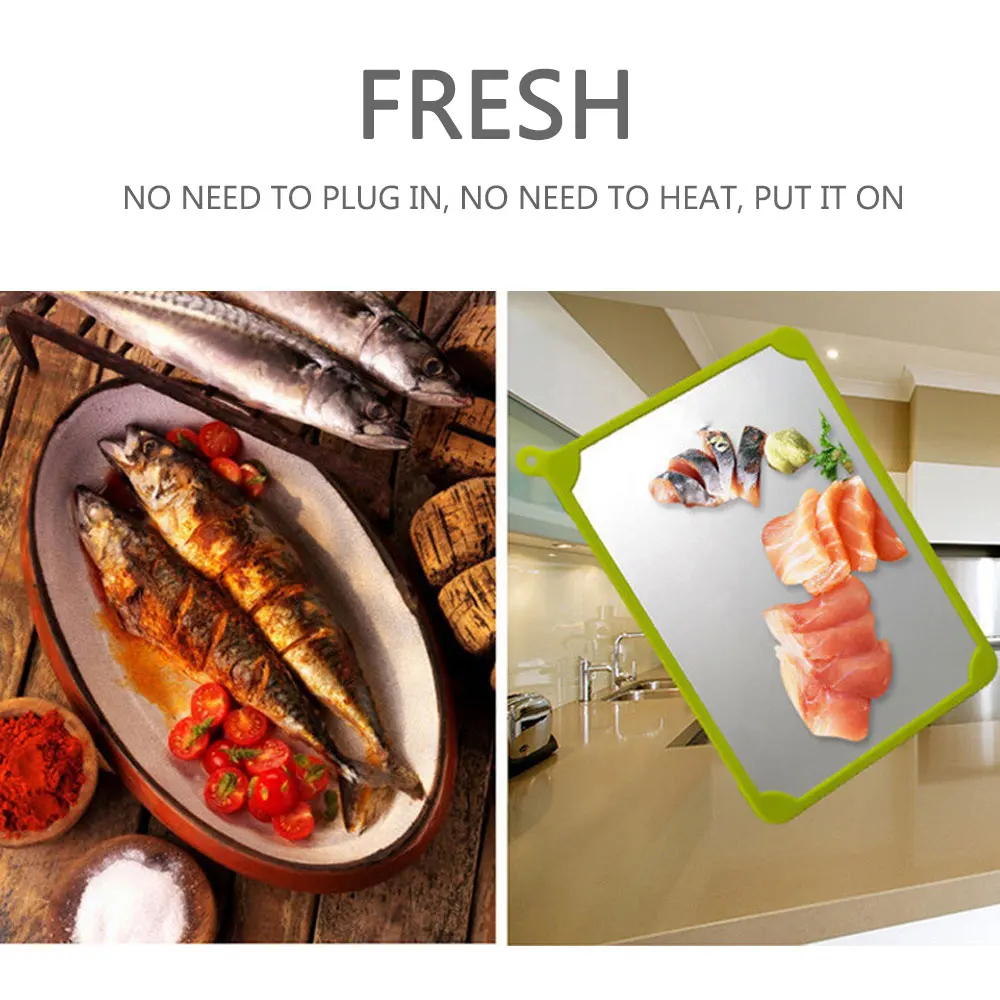 Pawaca Small Fast Defrosting Meat Tray Frozen Food Meat Rapid Thawing Tray Freezing Meat Food Defroster Fish Board Kitchen Tools Pawaca Small Fast Defrosting Meat Tray Frozen Food Meat Rapid Thawing Tray Freezing Meat Food Defroster Fish Board Kitchen Tools