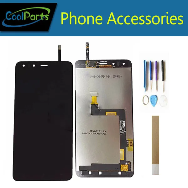 

High Quality 5.0'' For Highscreen Hercules LCD Display+Touch Screen Digitizer Assembly Black Color With Tools Tape