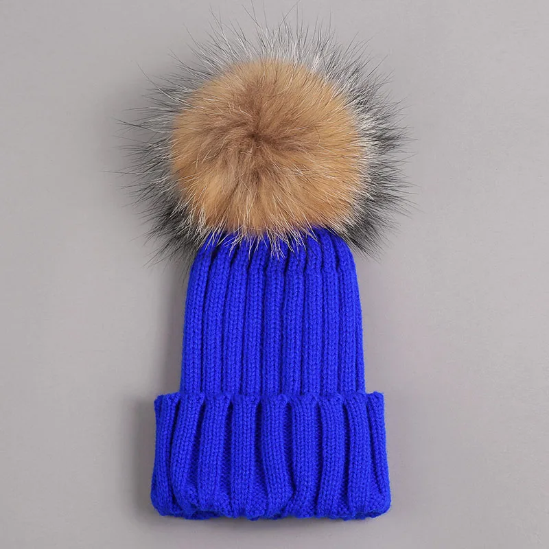 baby caps fur pompom 8
