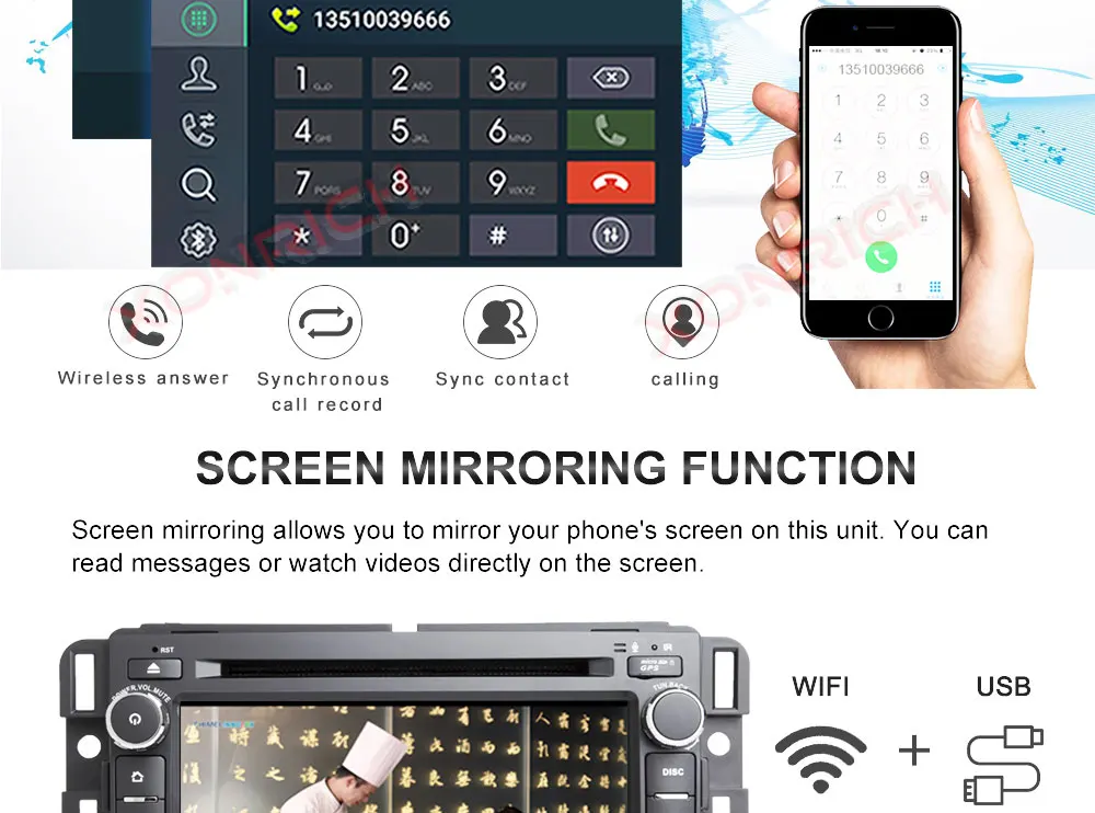 Excellent 7 inch Head Unit Android 8.1 Car Radio Stereo Audio GPS Navigation For Chevrolet Traverse Tahoe Suburban GMC Multimedia player 15