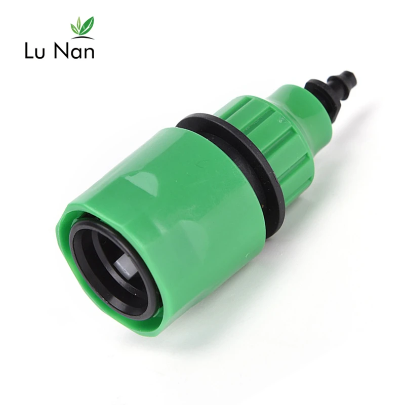 

1 Pcs Fast Coupling Adapter Drip Tape for Irrigation Hose Connector with 1/4" Barbed Connector Garden Irrigation Garden Tools