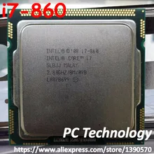 Процессор Intel Core i7-860 cpu 2,80 GHz 8M четырехъядерный процессор LGA1156 45nm 95W i7 860 настольный процессор