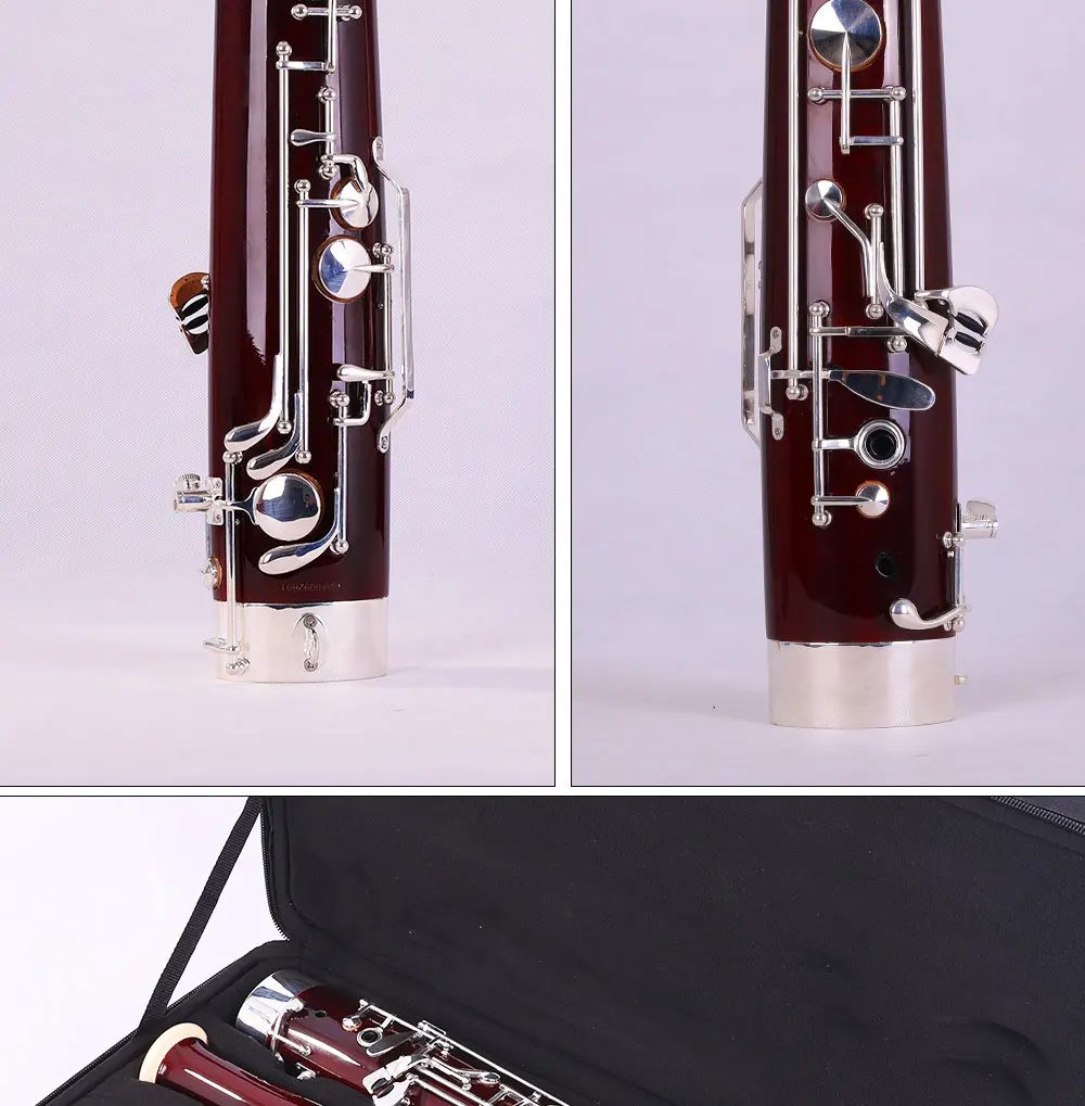 MORESKY Professional C тон Bassoon Мельхиор серебряный ключ кленовый корпус Bassoon