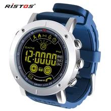 Ristos Цифровые кварцевые часы Для мужчин Спорт на открытом воздухе Элитный бренд Модные Водонепроницаемый Дисплей светодиодный аналоговые Наручные часы montre homme 9423