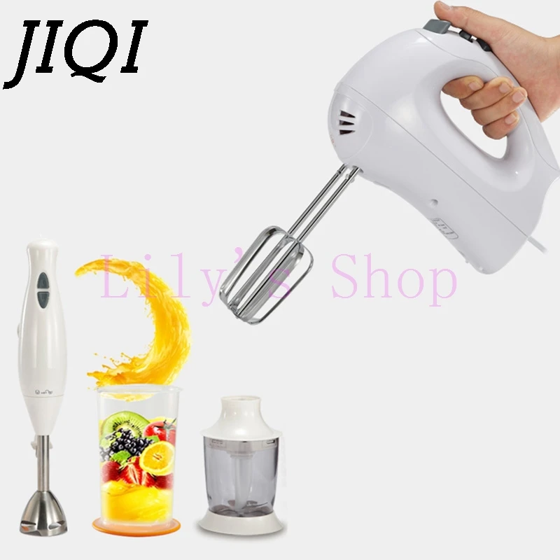 

JIQI electric meat grinder Hand Stick blender multifunction baby food mixer stir Fruit juicer eggs Whisk beater food processors