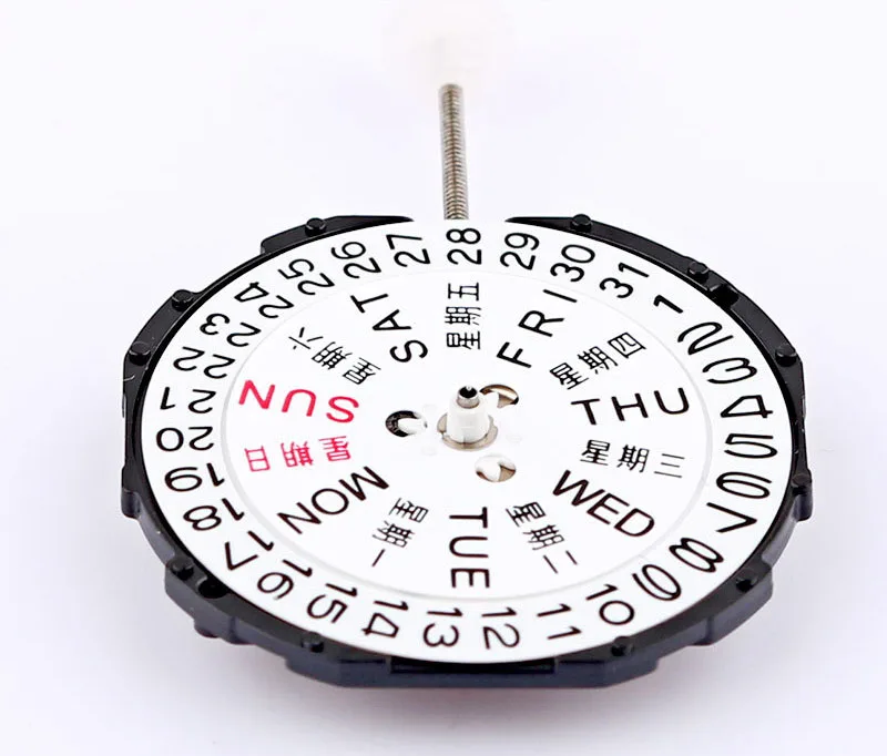 1 шт. маленькие SL28 часы Кварцевый вращающийся Календарь Дата День Дисплей Часы Ремонт Замена часы часть включает стержень для часов Shellhard
