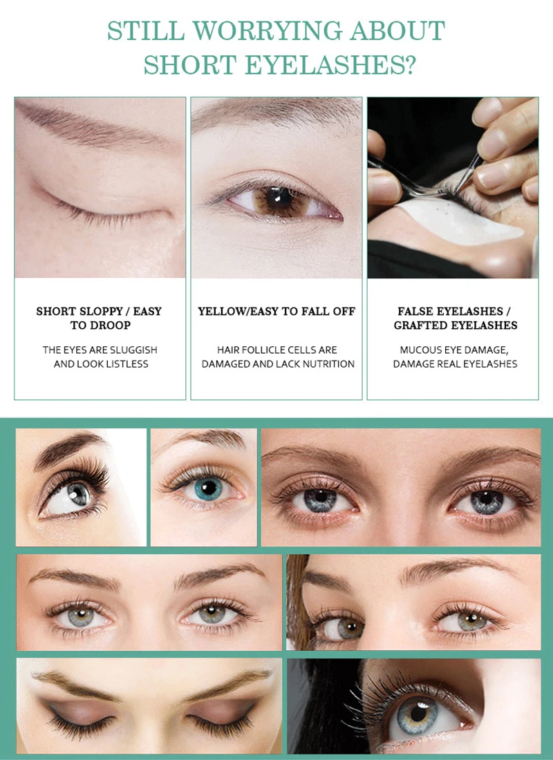 Eyelash Growth Enhancer Natural Medicine Treatments Lash Eye Lashes Serum Mascara Eyelash Serum Lengthening Eyebrow Growth TSLM2