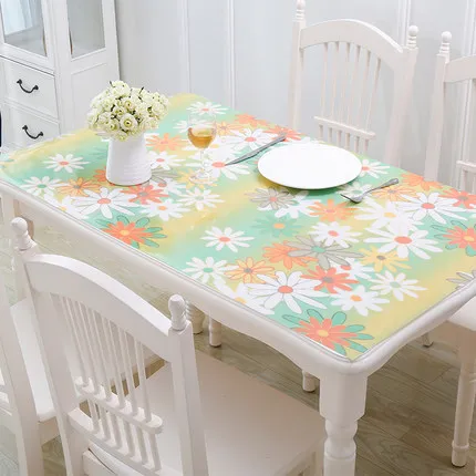 Новинка скатерть из ПВХ для стола водонепроницаемое мягкое стекло 1 0 мм