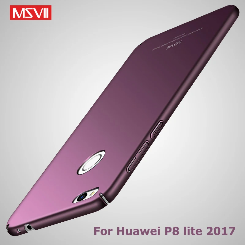 Чехол MSVII для Huawei P8 Lite 2017 чехол P9 тонкий матовый из поликарбоната Honor 8 5 2|lite case|coque