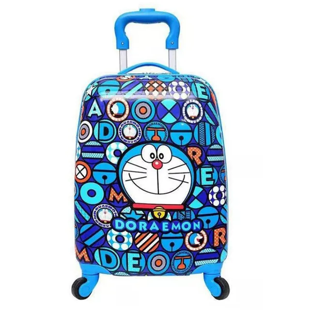 18 Inch Boys Doraemon Rolling Luggage/Spiderman Travel Suitcase