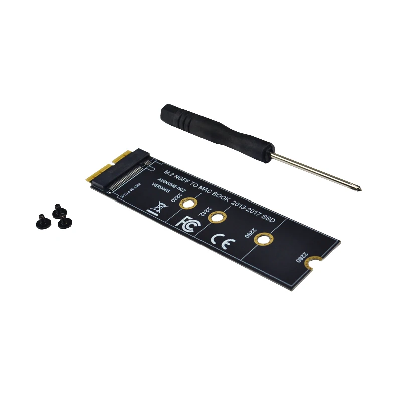 M ключ M.2 NGFF PCIe AHCI SSD адаптер карты для MACBOOK Air 2013 2014 2015 2017 A1465 A1466 Pro A1398 A1502 A1419 2230 2280