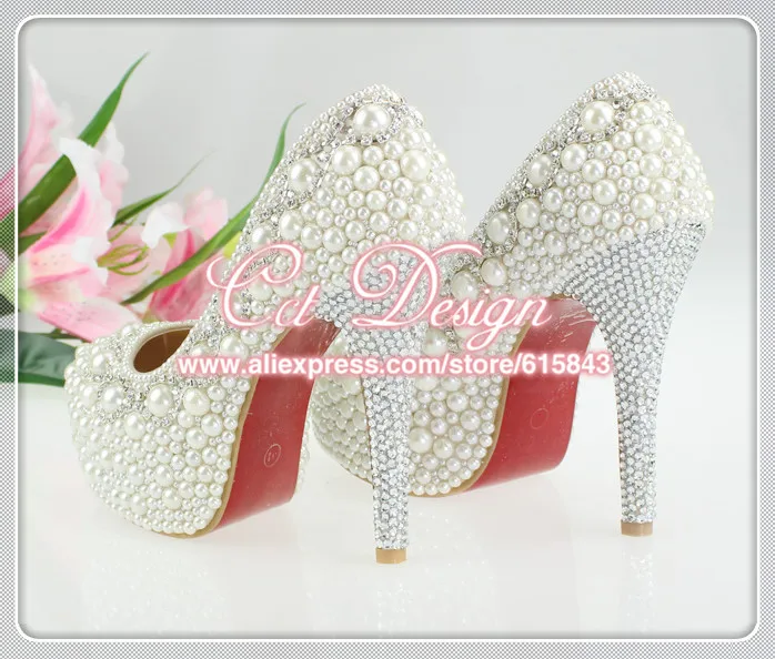 jeweled wedding heels