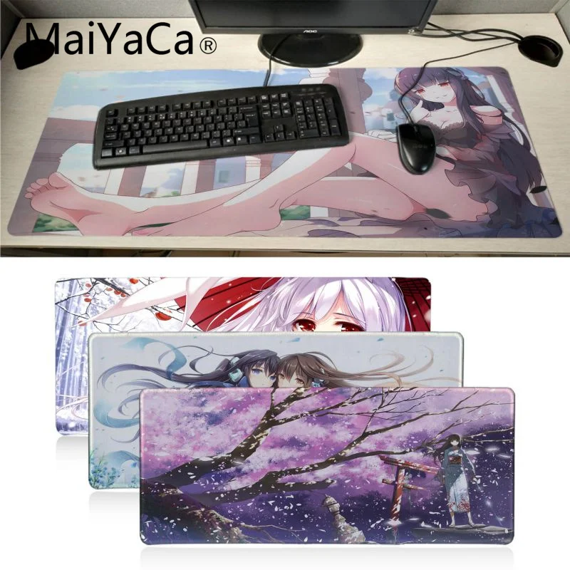 

MaiYaCa Simple Design Japan Anime girl 3d mouse pad gamer play mats Large Gaming Mouse Pad Gamer for boy girlfriend gifts
