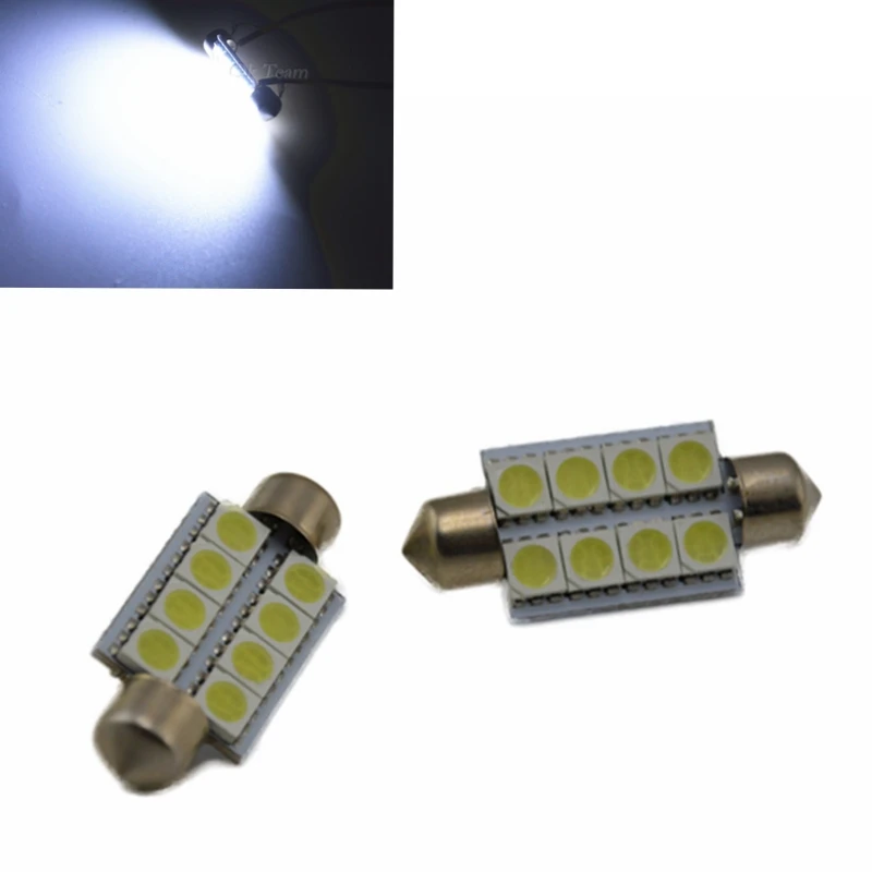 

Universal 2pcs 6pcs 10pcs 8 5050 SMD LED 39mm White Car Interior Light Number Lamp Plate Bulbs 12V LED Lights