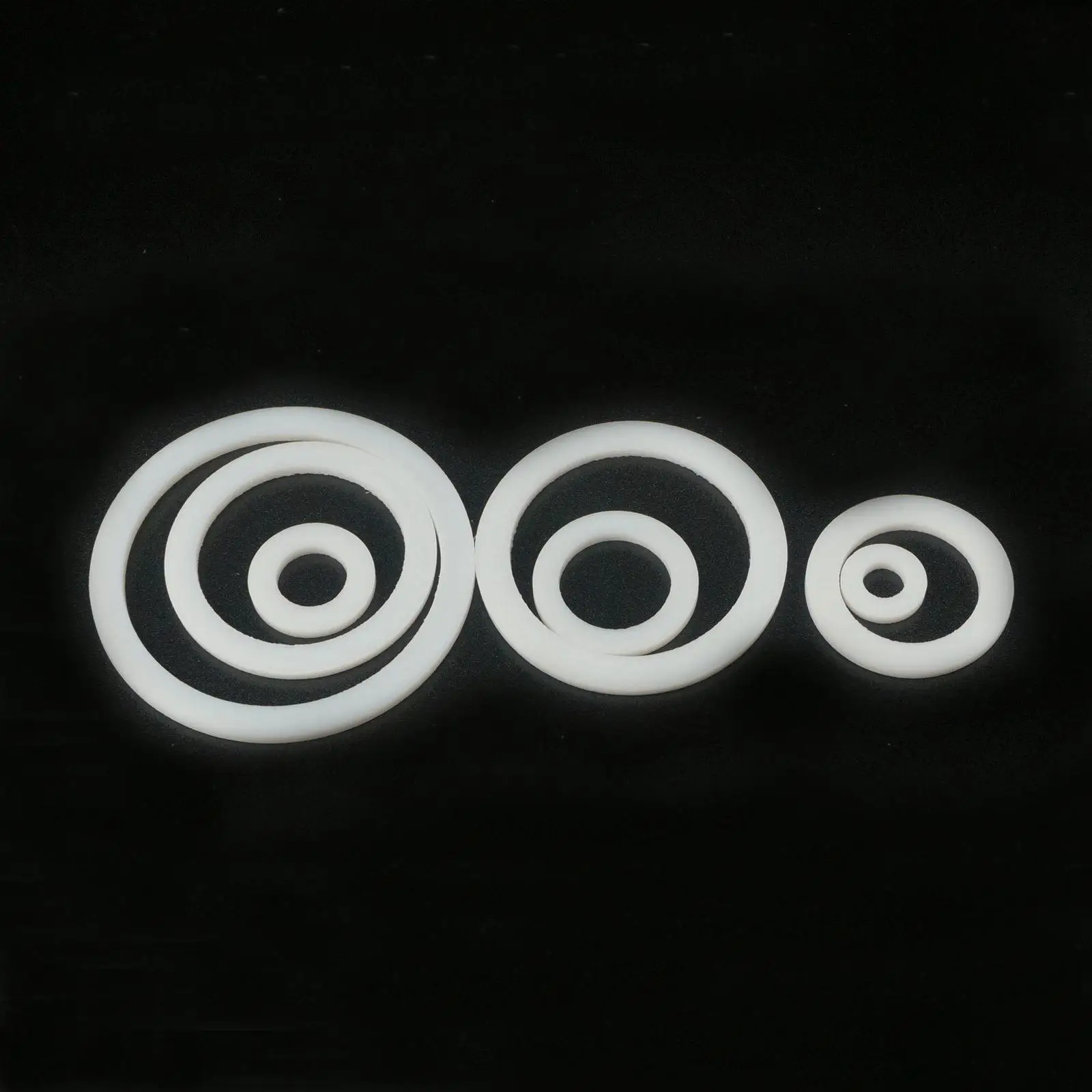 

12x6mm 18x10mm 24x16mm 30x20mm 39x30mm 45x35mm 55x45mm PTFE Teflon Flat Washer Gasket Sealing For 1/4" To 2" BSP NPT Fitting