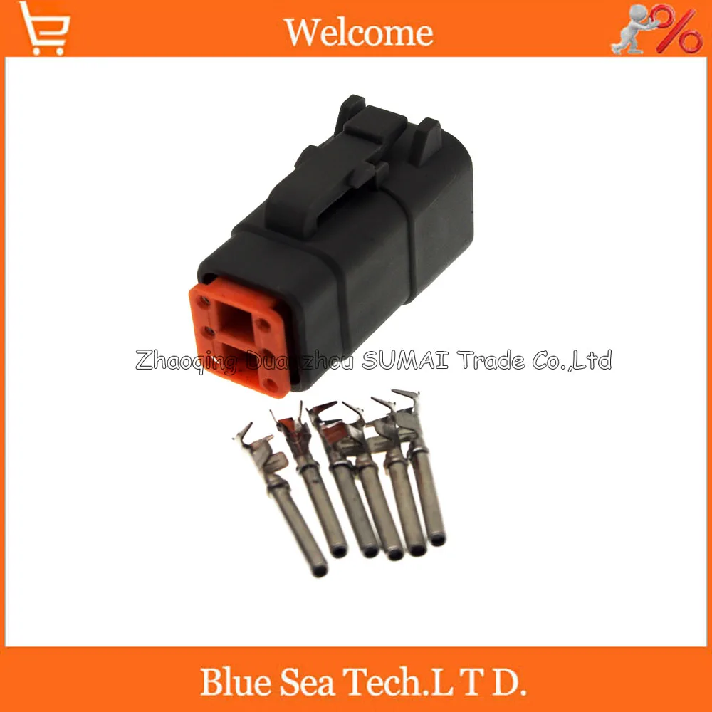 

Deutsch female DTM06-6S 6 Pin heavy truck/car fittings harness plug for BMW Benz ect.car,.