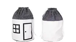 Простой стиль в форме домика Коллекция сумка для хранения мешок прачечная комплект карман Детская комната Рождественский подарок на день