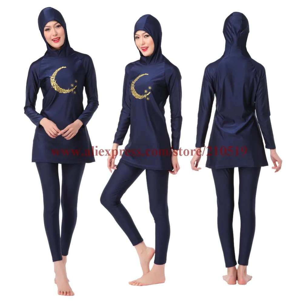 Can choose colors /size XS to 3XL Muslim swimwear 2016 new separate swimsuit womens islamic clothes free shipping fast delivery