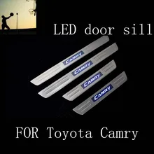 ДЛЯ Toyota Camry XV50 2012 2013 2014 2015 2016 из нержавеющей стали накладка ПРИВЕЛО накладки на пороги Автомобильные аксессуары Для Укладки