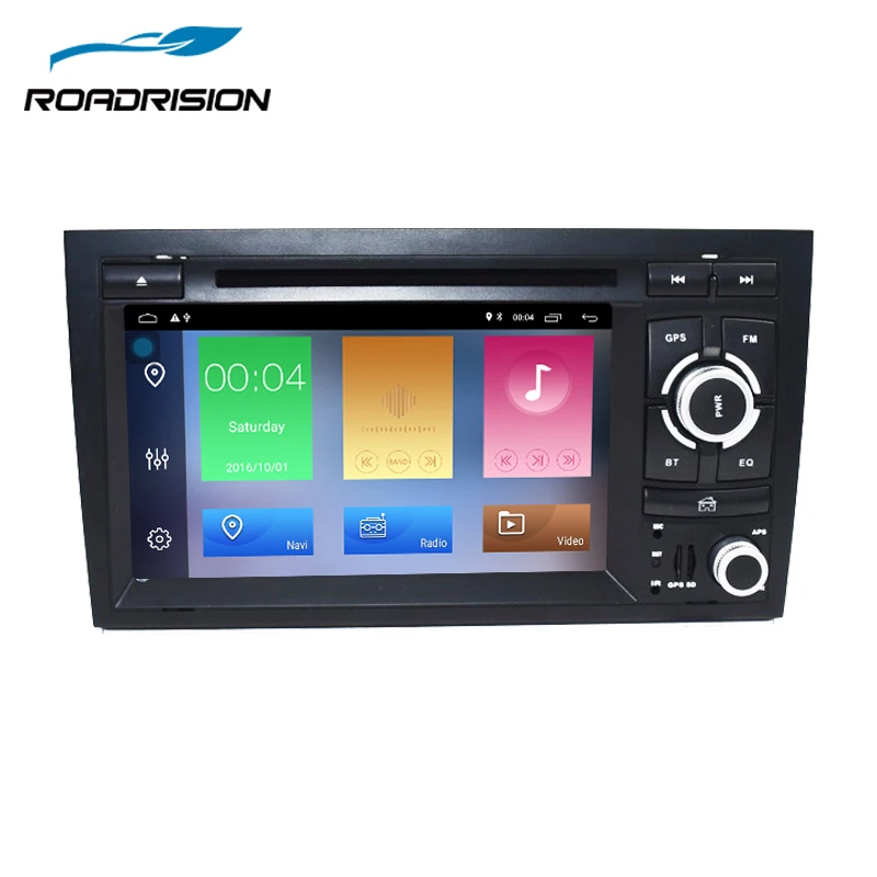 RoadRision 2Din Android 8 1 автомобильный DVD плеер для Audi A4 2002 2008 S4/Seat Exeo с Wifi GPS навигацией