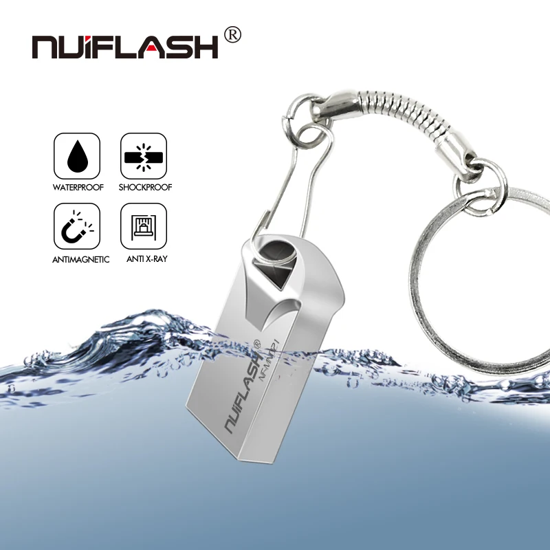 Nuiflash, мини флешка, 64 ГБ, Usb флеш-накопитель, 32 ГБ, USB2.0, флешка, 16 ГБ, 8 ГБ, 4 Гб, флешка, 128 ГБ, с подарочным кольцом, новейший u-диск