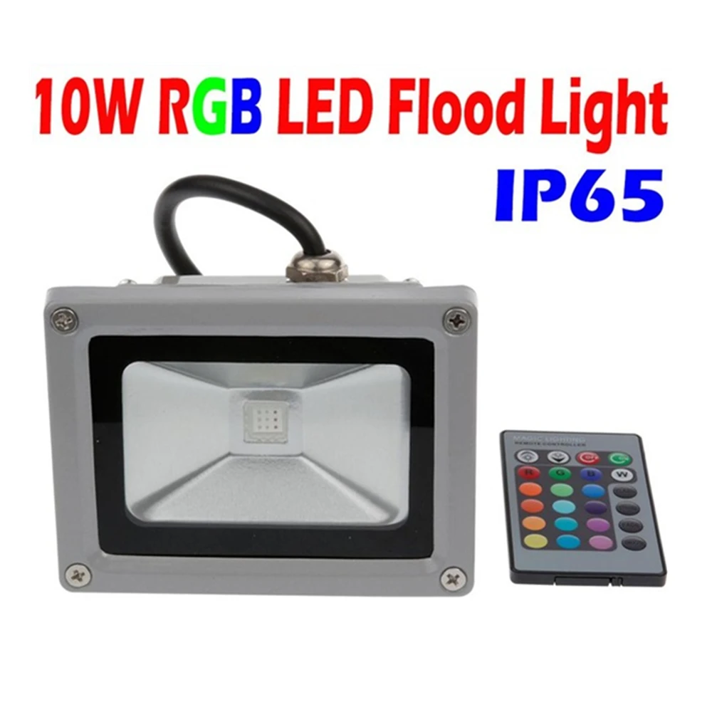 10W RGB LED Flood light Wash Floodlight Outdoor changeable Lamp with IR