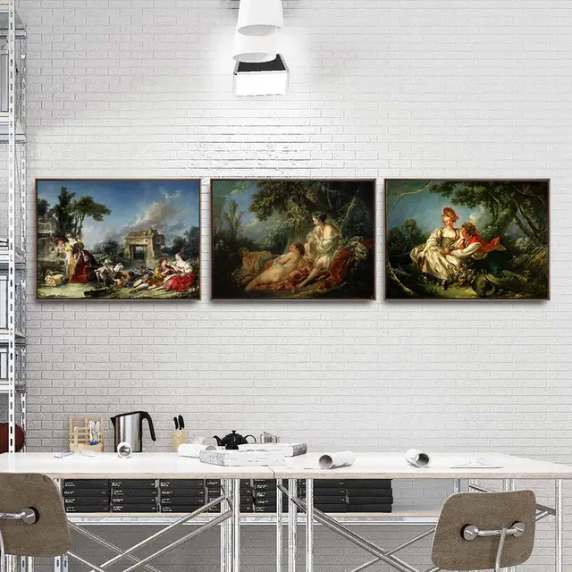 Paintings by François Boucher Printed on Canvas 3
