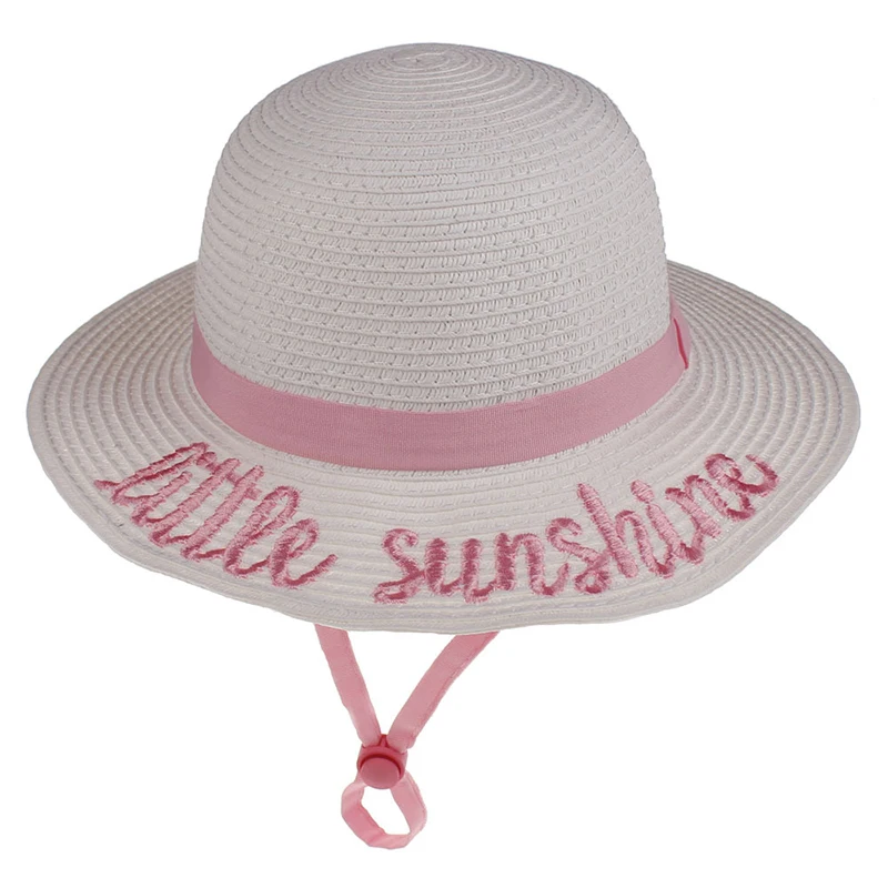 Новые летние детские простые элегантные соломенные шляпы детские для девочки пляжные шляпы Детская шляпа от солнца для девочки