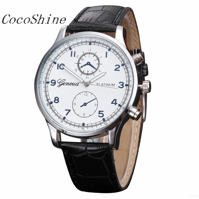 CocoShine A 511 Woman Mens Retro Design Leather Band Analog Alloy Quartz Wrist Watch wholesale Free