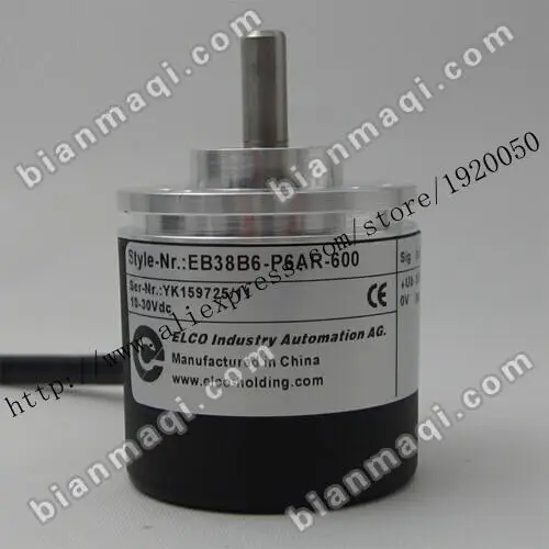Spot EB38B6-P6AR-600 Elco rotary encoder 600 lines 6mm outer diameter of 38mm solid shaft new eb38s6 2500 6lg2 times to 2500 lines rotary encoder solid shaft 6mm