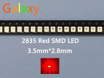 

12-20LM 2835 Red SMD LED 0.2W high bright light emitting diode chip leds 620-625NM PLCC-2 60Ma SMD/SMT 3528 Red 200pcs