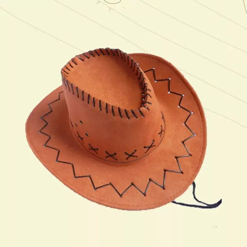 Новая женская мужская Ретро Западная пастушка ковбойская Кепка головной убор дикие западные шляпы модные шляпы - Цвет: E