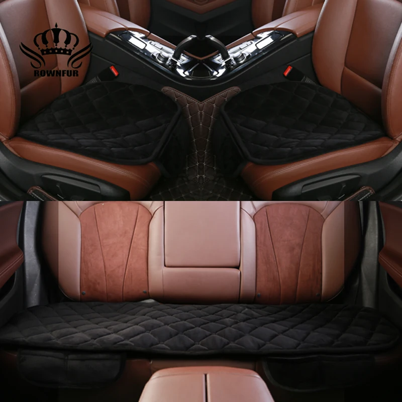 

ROWNFUR Luxurious Warm car seat covers Universal size Front Back Seat Covers for car or chair
