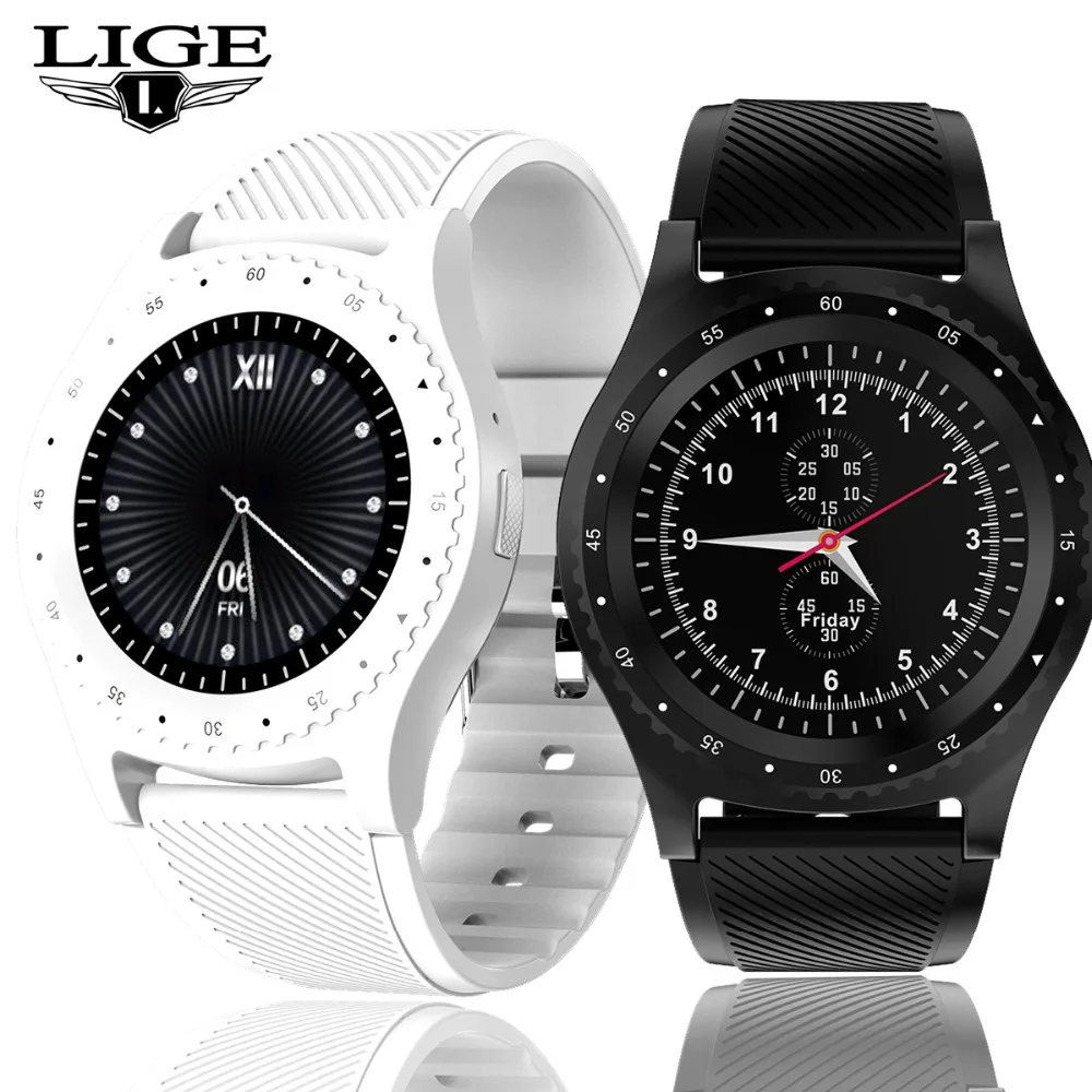 

LIGE New Smart Watch Men Women Fitness Sport Watch Support With Camera Bluetooth SIM TF Card For Android IOS Reloj Hombre+Box