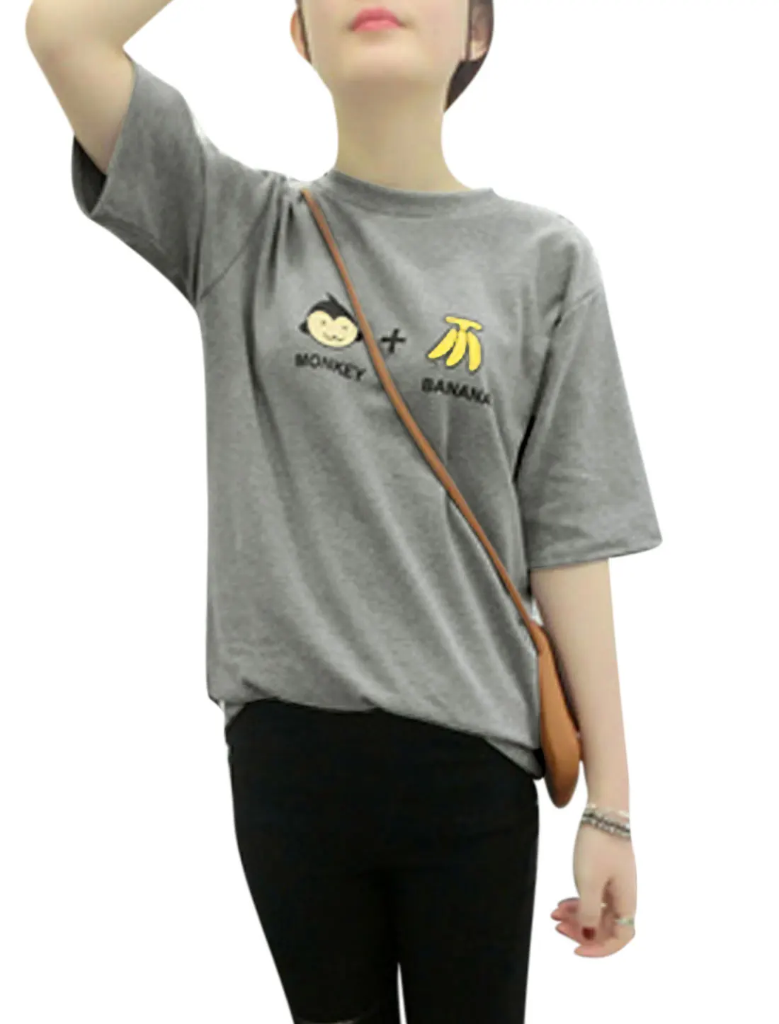 AllegraKWomenMonkeyBananaPrintsShortSleeveTunicShirt.jpg