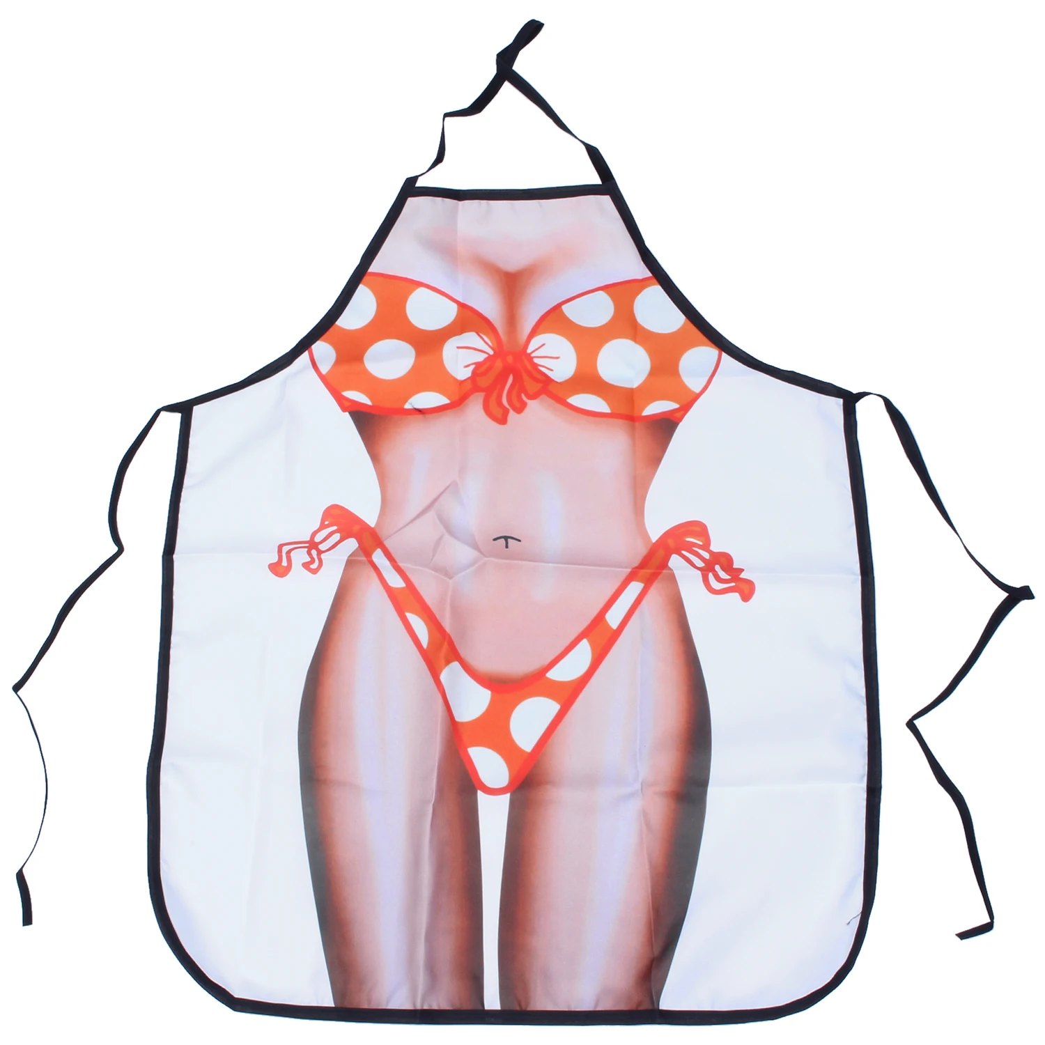 

Top Polka Dot Bikini Sexy Kitchen Apron Funny Creative Cooking Aprons for Women Ladies Girlfriend Christmas Gifts