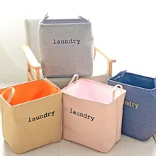 Хлопок белье Пикник корзина для белья EVA толщиной большой ёмкость для хранения грязной одежды чехол складной детская комната игрушки Организатор