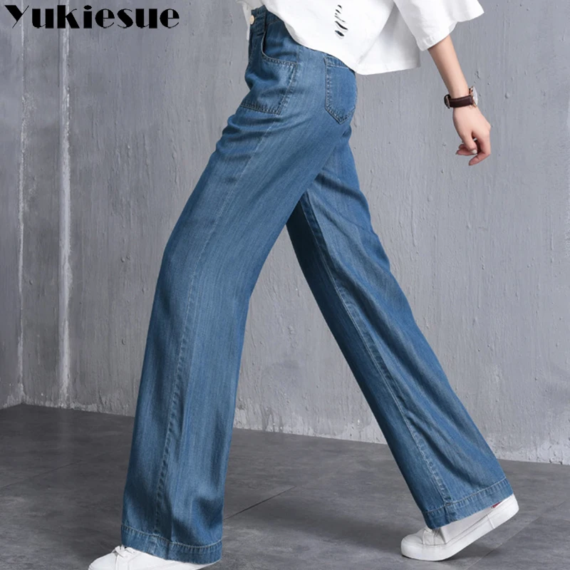 Винтажные женские джинсы с широкими штанинами, женские свободные джинсовые штаны с высокой талией, женские узкие длинные джинсы для женщин, Pantalon Femme, большие размеры