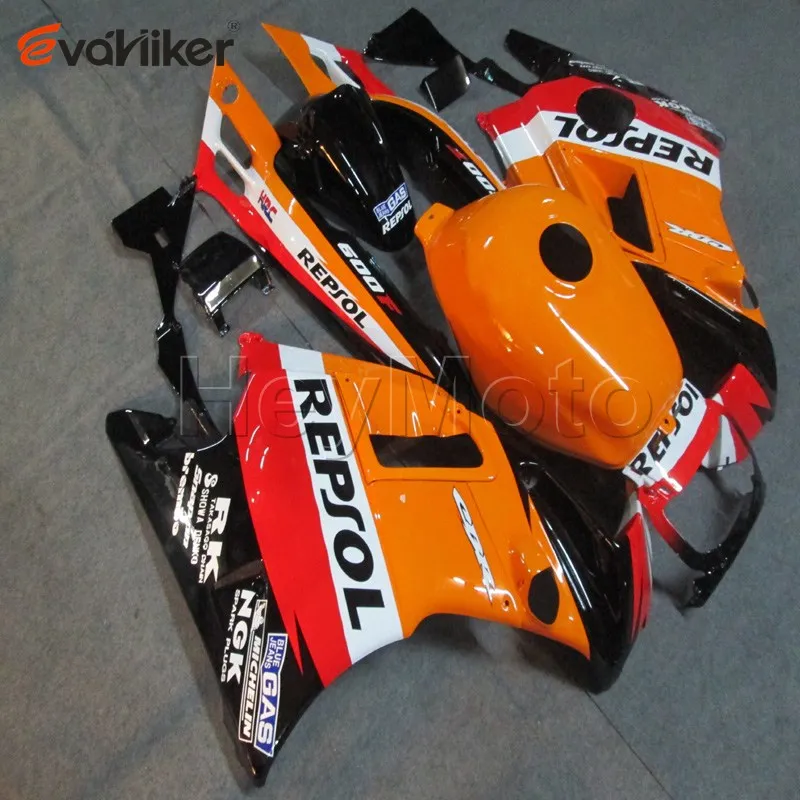 ABS Комплект пластиковых деталей кузова для CBR600F2 1991 1992 1993 1994 CBR600RR F2 обтекатель