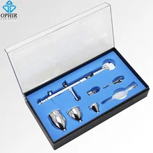 

OPHIR 0.5mm Dual-Action Airbrush Set Gravity Feed Airbrush Spray Paint Gun for Model Hobby Nail Art Makeup Air Brush _AC006