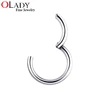 6mm 8mm 10mm 12mm 12G 14G 16G Circular Septum Clicker Titanium Hoop Earrings Piercing For Women Men 1