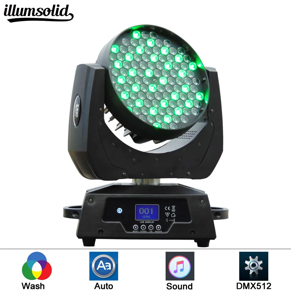 

108X3W RGBW LED Wash Moving Head Light stage light led Party DJ light