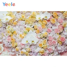 Yeele Flowers Backdrop Yellow Pure Flowers Wedding Photocall Love Photography Background Photographic Backdrops for Photo Studio